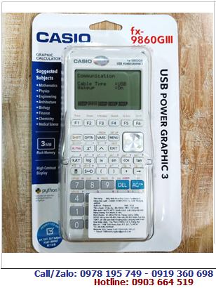 Casio FX-9860G III, Máy tính khoa học Vẽ đồ thị lập trình Casio FX-9860G III chính hãng (Bảo hành 02 năm) |CÒN HÀNG 